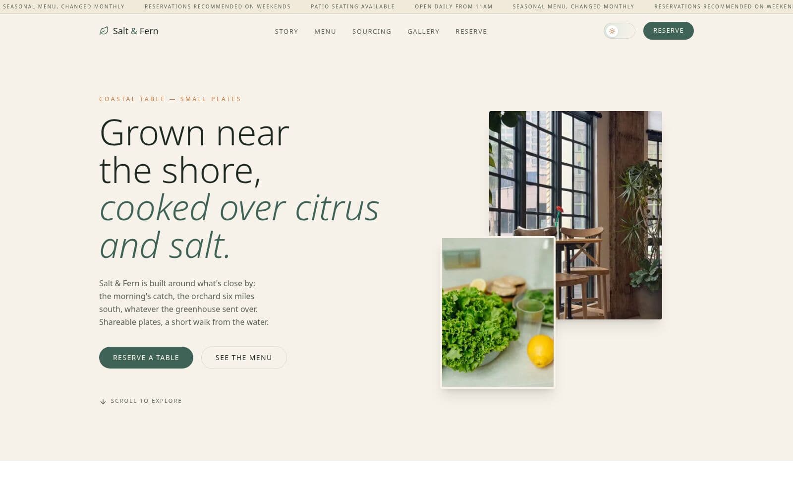 Salt & Fern — screenshot 1